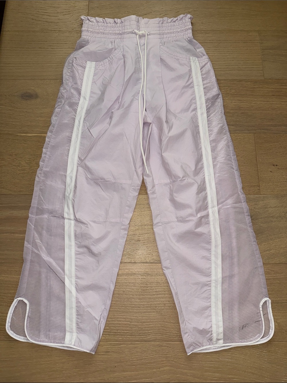 FP Movement by Free People Pastel Lavender Mesh-Trim Joggers
